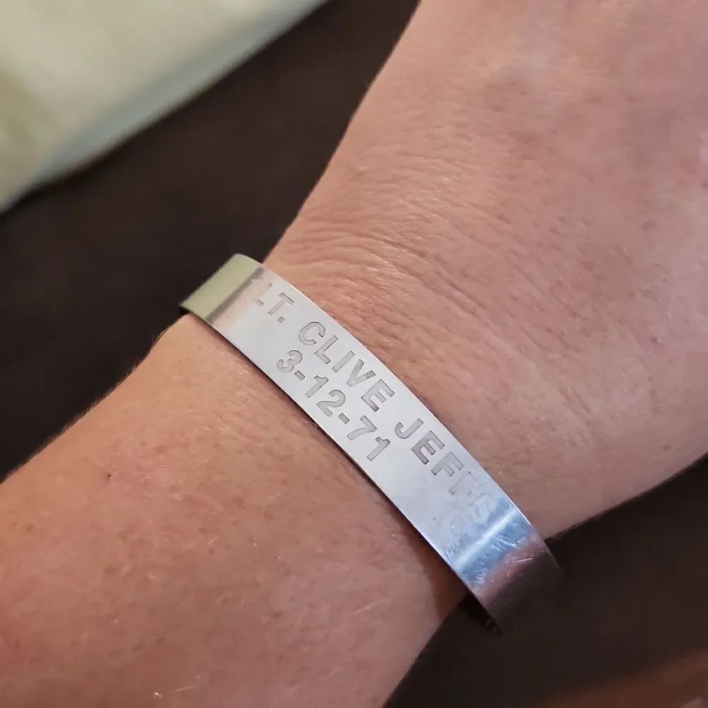 POW MIA Bracelet Cuff Lt. Clive Jeffs 3-12-71 Vietnam